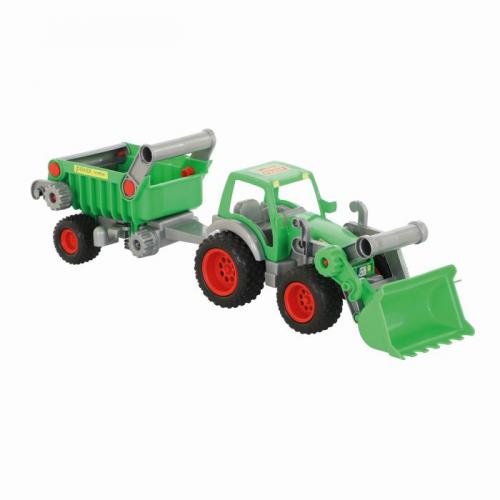 Wader Traktor mit Frontschaufel und Kippanhnger