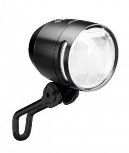 LED-Scheinwerfer b&m IQ-XS E 6-42 V 115 Lux schwarz matt