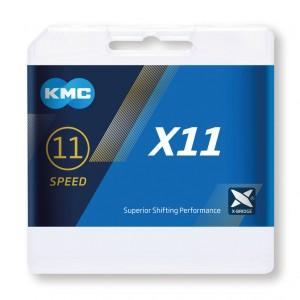 Schaltungskette KMC X11 grau 118 Glieder 11fach