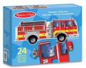 Giant Fire Truck Engine Floor Puzzle (24 pc)
