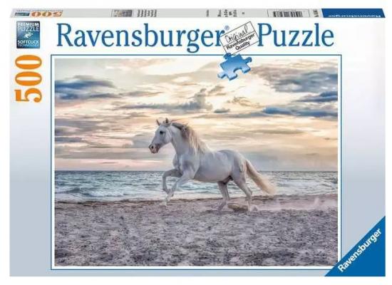 Puzzle 500 Teile - Pferd am Strand