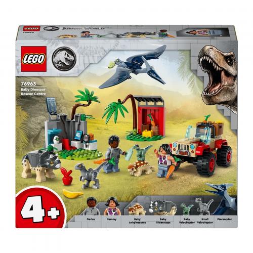 LEGO Jurassic Wor 76963 Rettungszentrum für Baby-Dinos