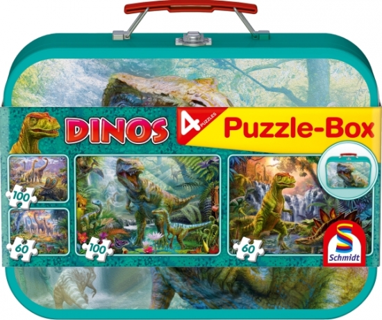 Dinos Puzzle-Box 2x60 2x100 Teile
