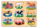 Steck- und Sound Puzzle  Farm Tiere Bauernhof Melissa & Doug 10268