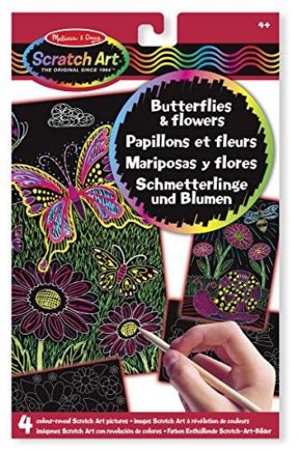 Kratzbilder - Butterflies & Flowers