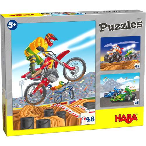 Haba Puzzle Motorsport 3 x 48 Teile