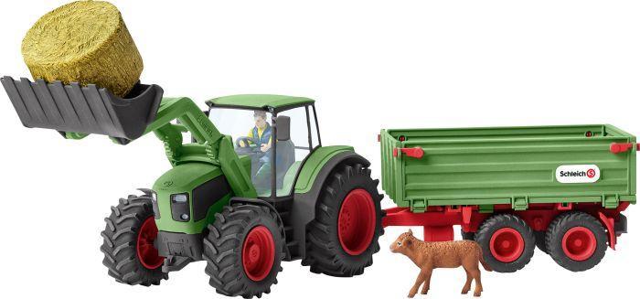 Schleich Traktor mit Anhänger 42379
