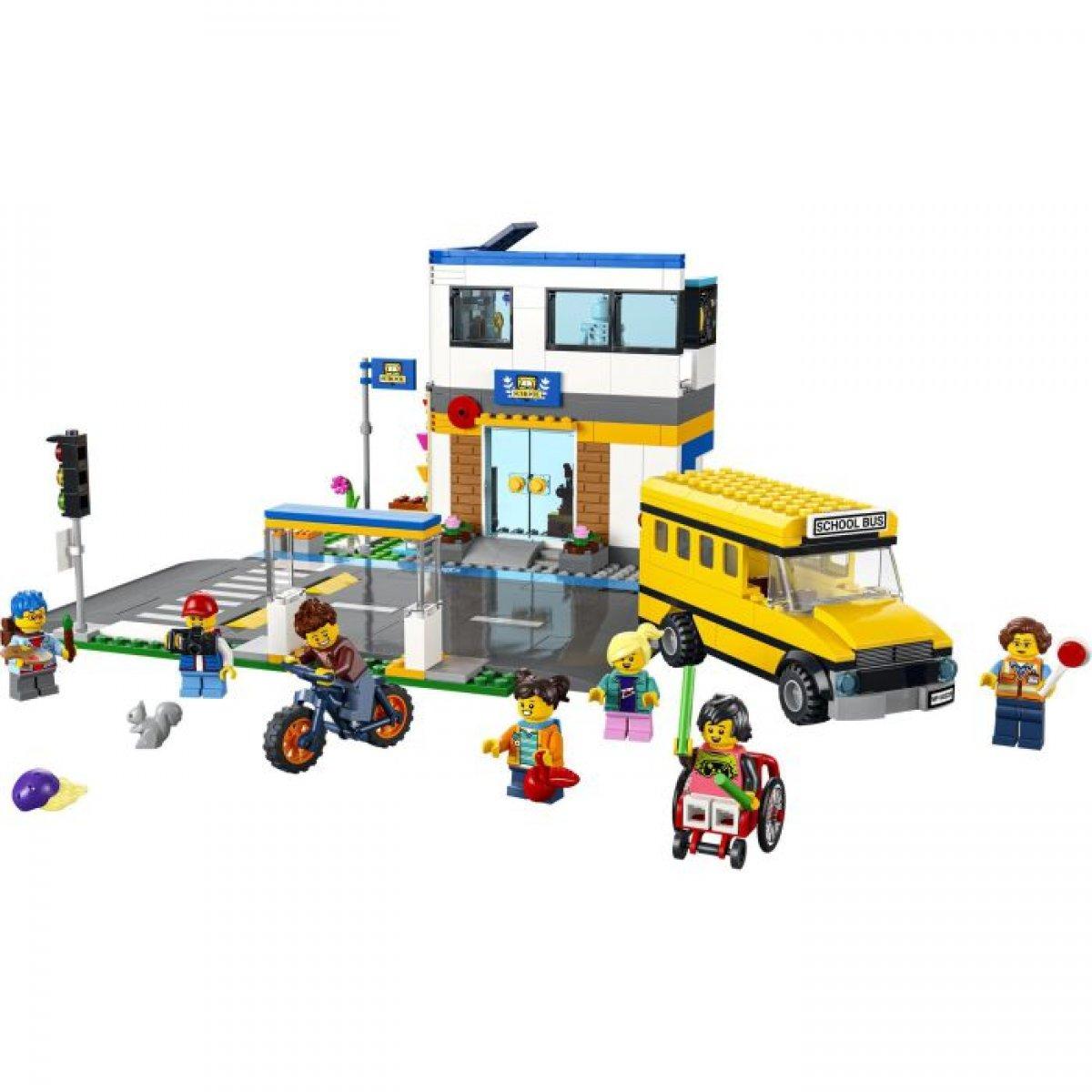 LEGO City 60329 Schule mit Schulbus