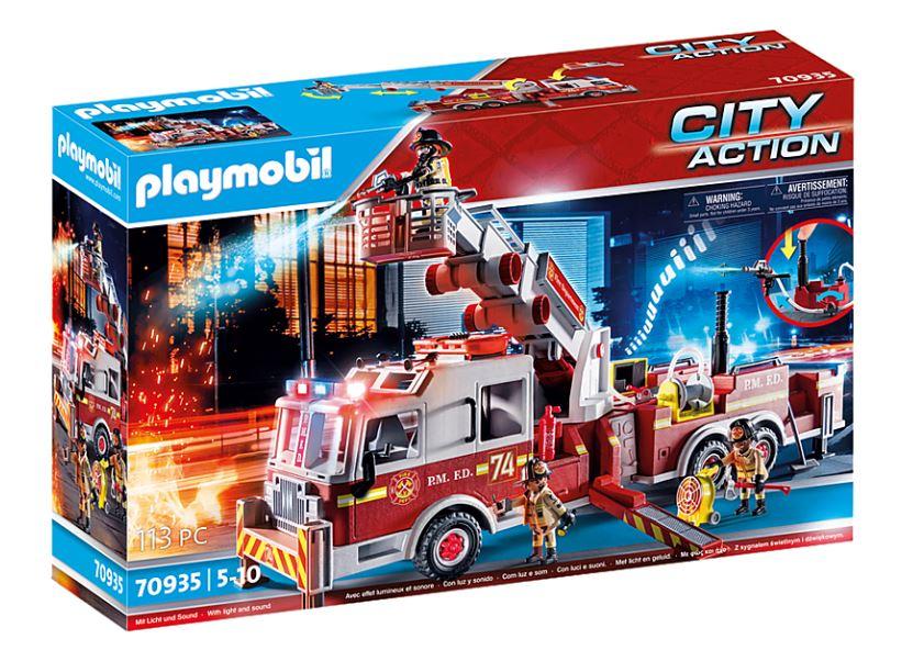 Playmobil 70935 Feuerwehr-Fahrzeug US Tower Ladder